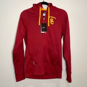 USC Women Zip-Up Therma-Fit Track Jacket by Nike in Size S